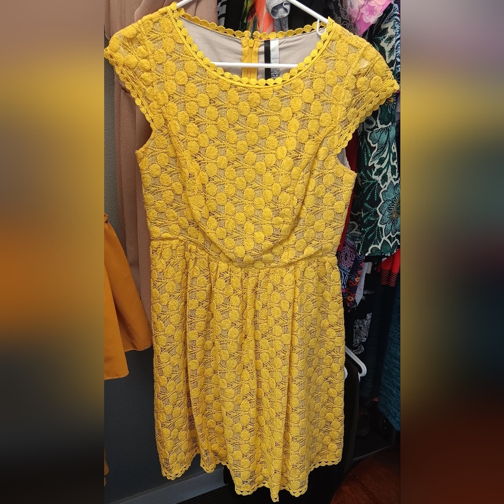 Yellow Lace Dress